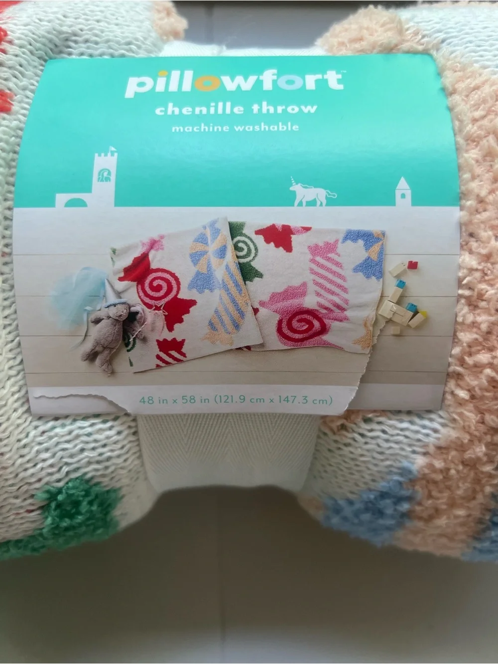 Pillowfort Candy Print Kids Blanket